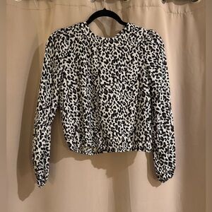 Miami Black and White Patterned Blouse